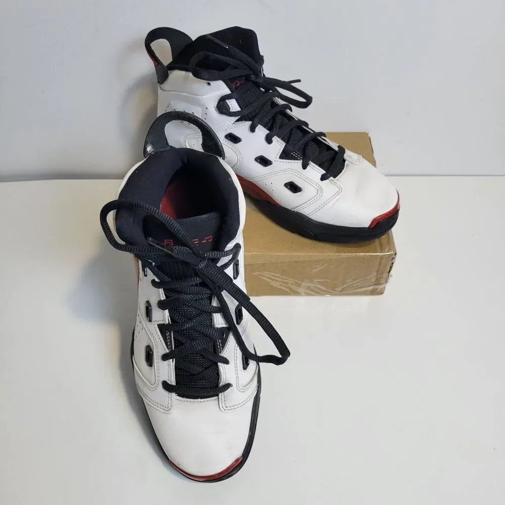 Nike Air Jordan Size 6.5Y Youth White Gym Red Black Model 428818-100 NO BOX